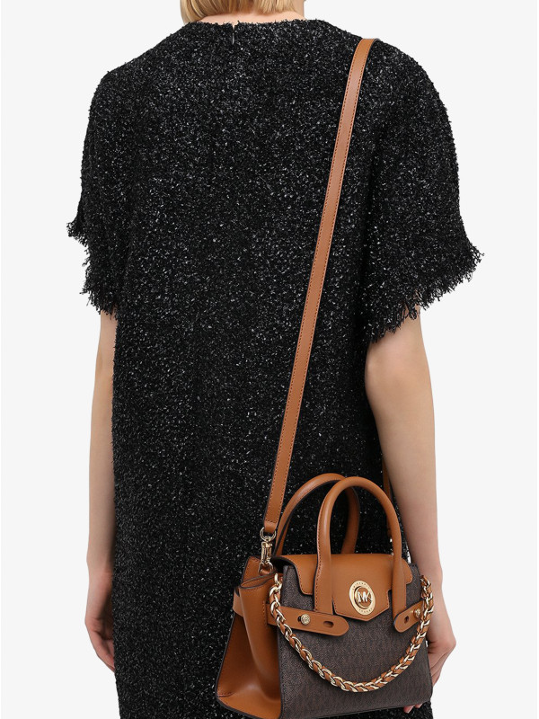 Сумка Michael Kors Carmen 30S0GNMS1B BROWN ACORN Small Сумка Michael Kors Carmen 30S0GNMS1B BROWN ACORN Small