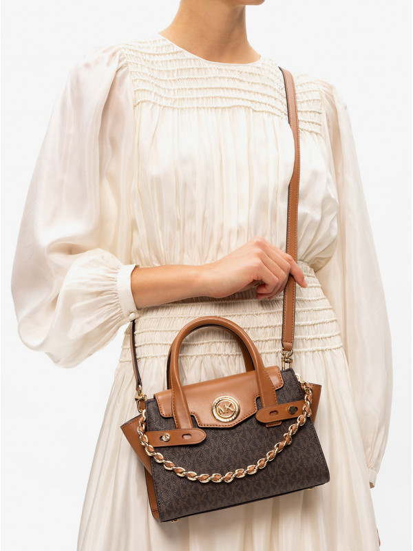 Сумка Michael Kors Carmen 30S0GNMS1B BROWN ACORN Small Сумка Michael Kors Carmen 30S0GNMS1B BROWN ACORN Small