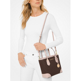 Сумка Michael Kors Eva 30F9GV0T1B BRN / SFTPINK Small