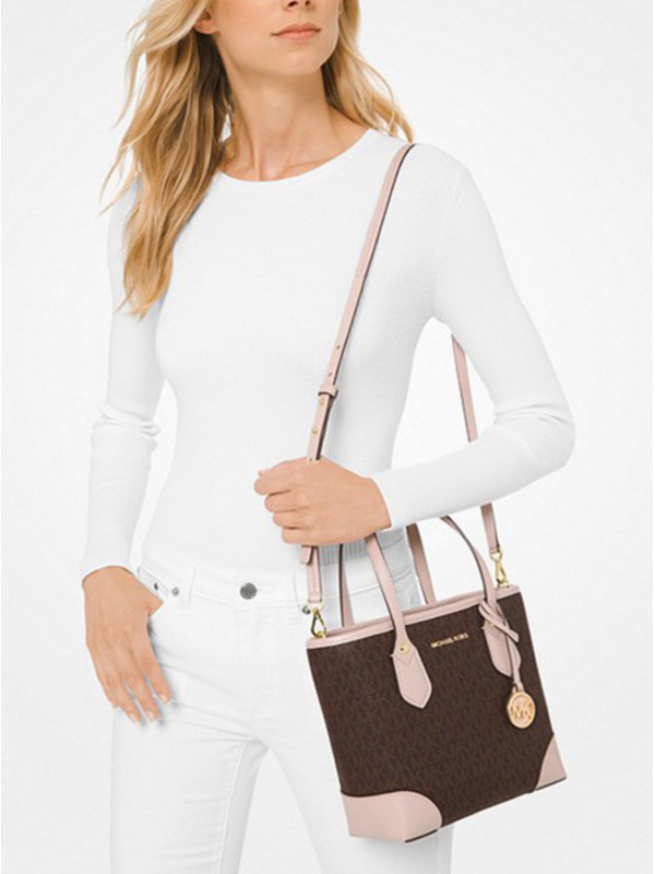 Сумка Michael Kors Eva 30F9GV0T1B BRN / SFTPINK Small Сумка Michael Kors Eva 30F9GV0T1B BRN / SFTPINK Small