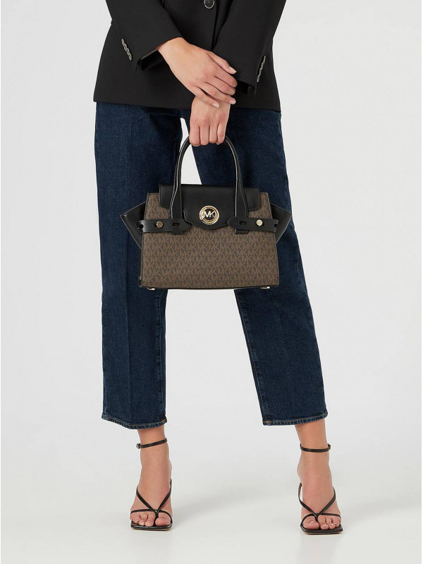 Сумка Michael Kors Carmen 30S0GNMS1B BROWN BLACK Small Сумка Michael Kors Carmen 30S0GNMS1B BROWN BLACK Small
